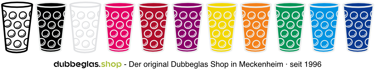 Dubbeglas Aufkleber und Sticker in verschiedenen Farben