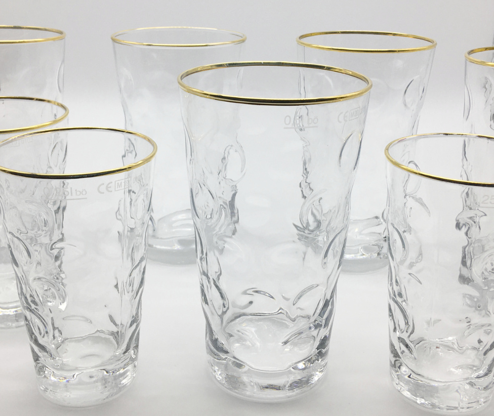 Dubbeglas - Böckling Dubbegläser mit Goldrand