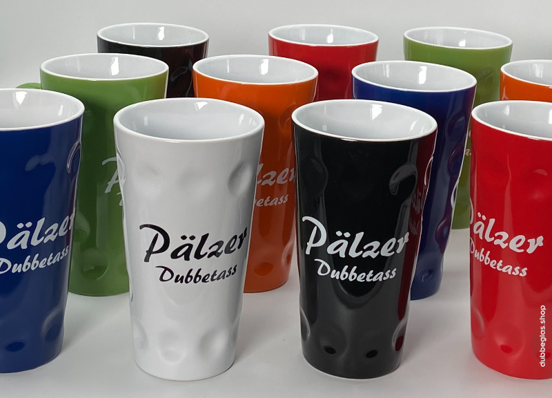 Pfälzer Dubbetasse mit Aufdruck