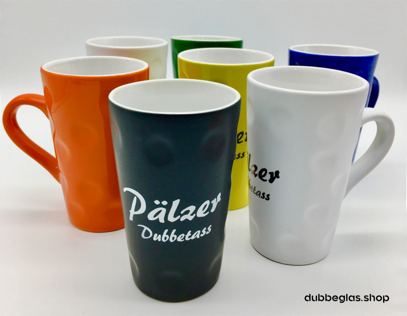 Die kleine Pfälzer Dubbetasse 0,2 L - mit Aufdruck 