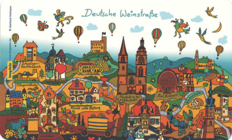 Deutsche Weinstraße - Frühstücksbrettchen